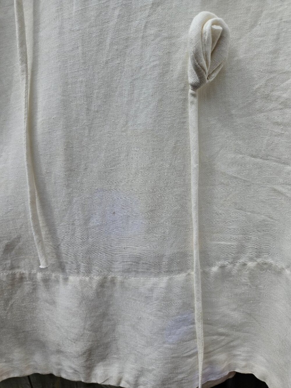 FARM Rio Garden Off White 3D Flower Linen Midi Dress SZ L NWT *Flaw* - Picture 14 of 16